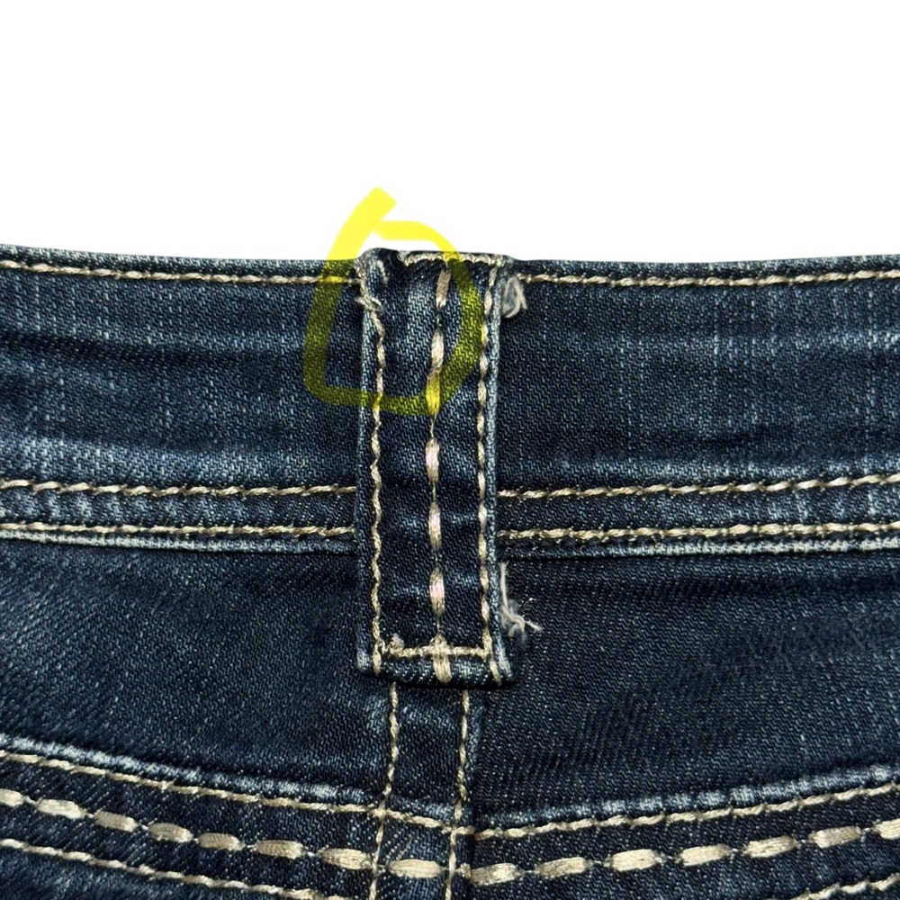 Grace In LA Jeans Y2K Low Rise Bootcut Womens 28‎ Blue Bling Embellished Casual - Picture 15 of 15
